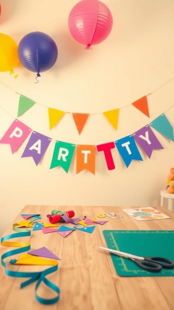 21 Beginner Friendly Cricut Projects 13 Colorful Party Banner Bunting For Celebration Displays