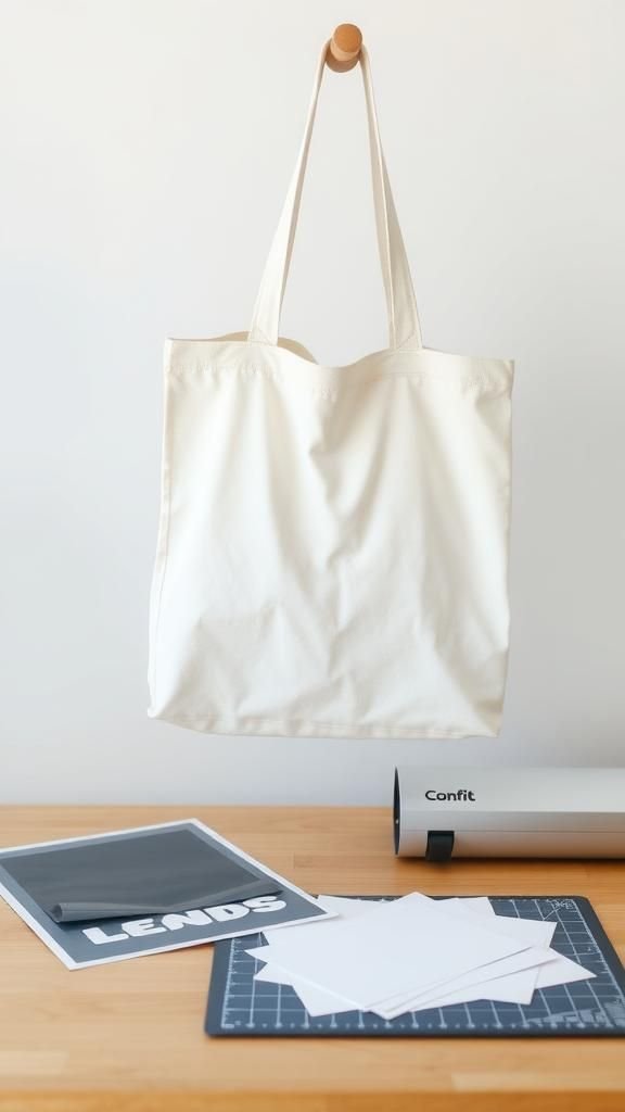 21 Beginner Friendly Cricut Projects 4 Custom Canvas Tote Bag With Playful Decals