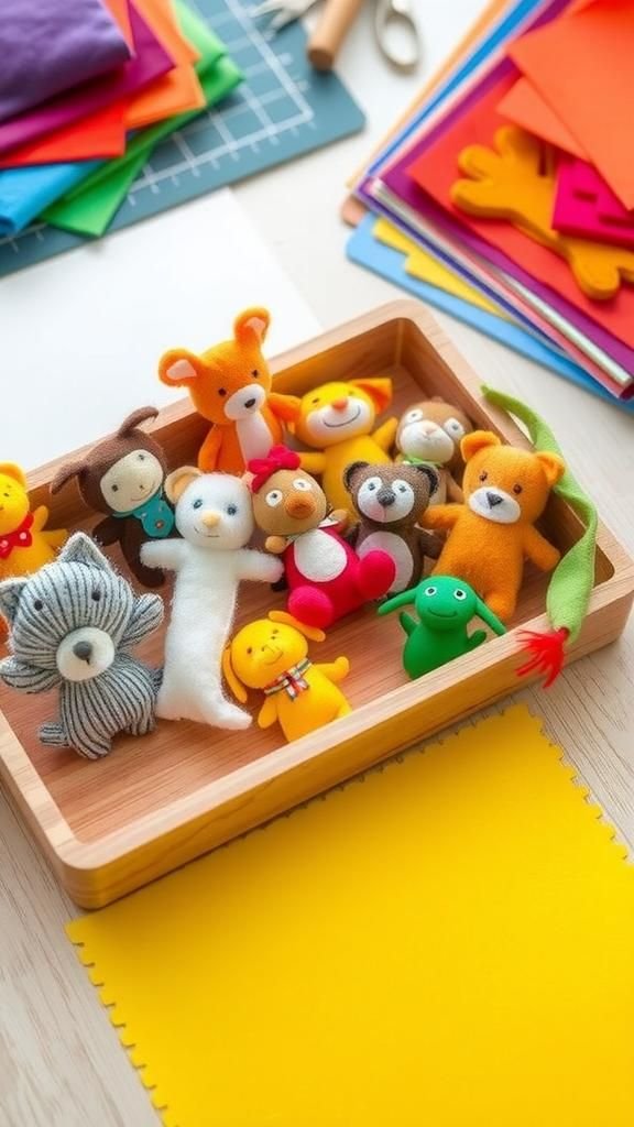 21 Beginner Friendly Cricut Projects 16 Cute Felt Animal Finger Puppets For Playtime