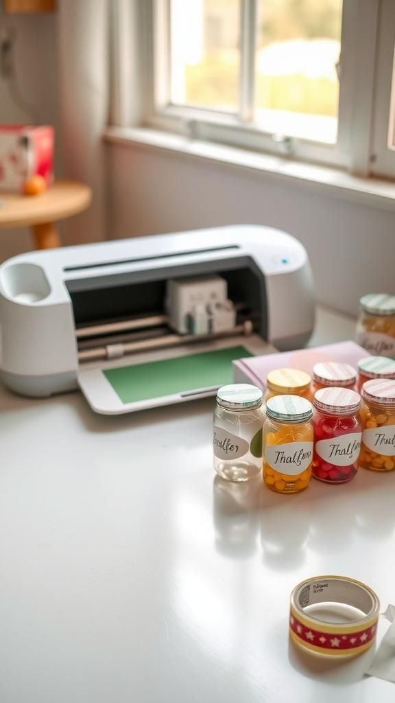 21 Beginner Friendly Cricut Projects 1 Easy Personalized Vinyl Labels For Home Organization