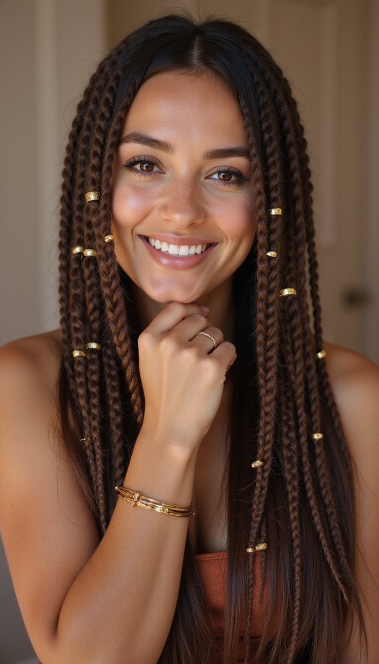 Moroccan-Inspired Twists With Gold Metal Cuffs