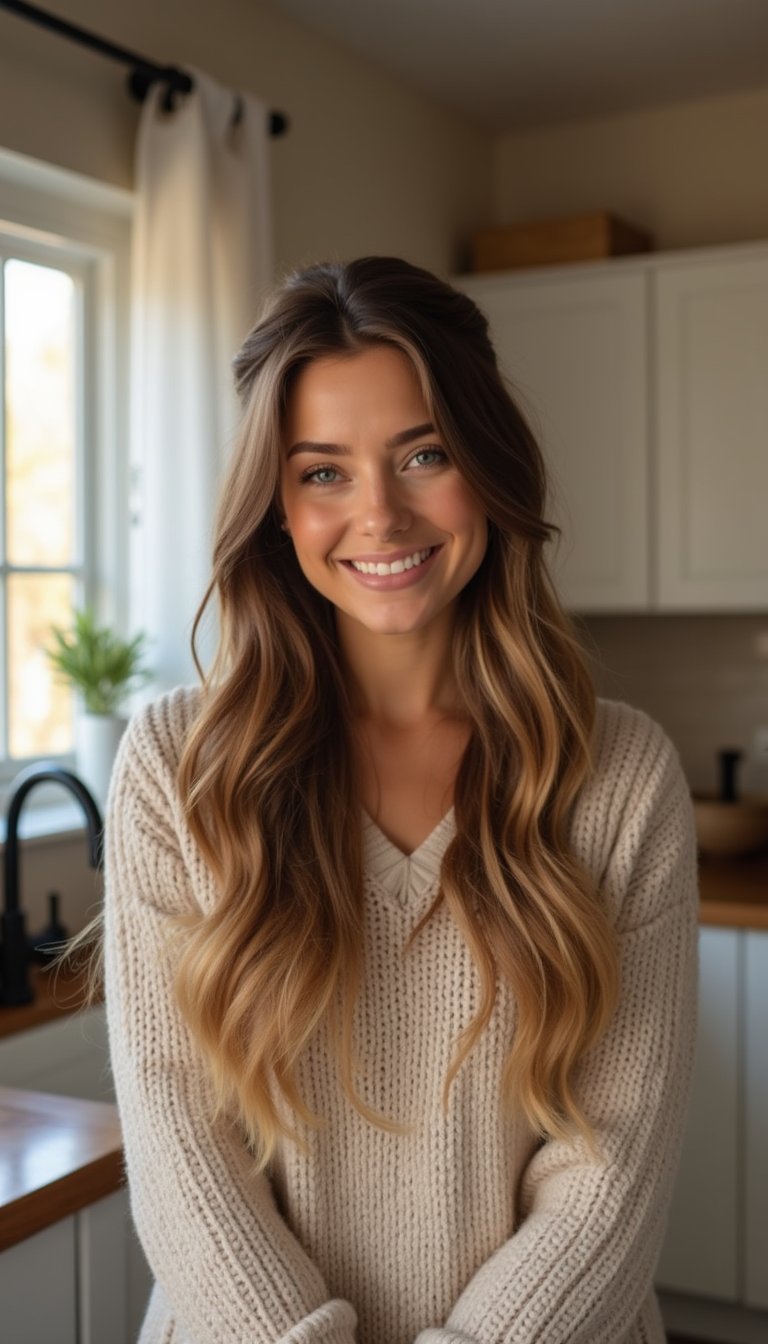 Half-Up Low Twist For Busy Mornings