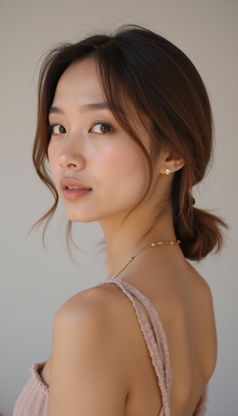 Low Knot With Minimal Pins For Sleek Days