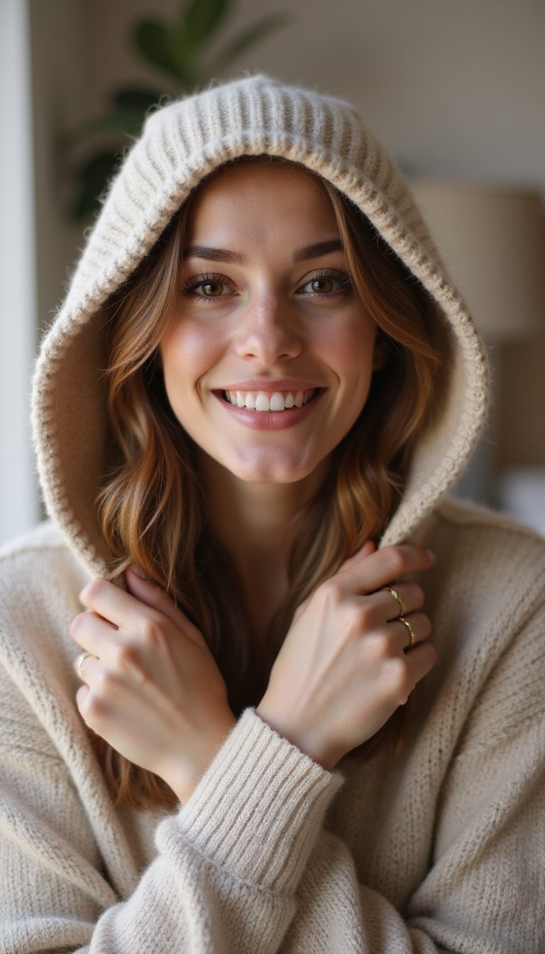 21 Cozy Beanie Friendly Hairstyles 21 Beachy Ends Peeking From Folded Beanie Edge