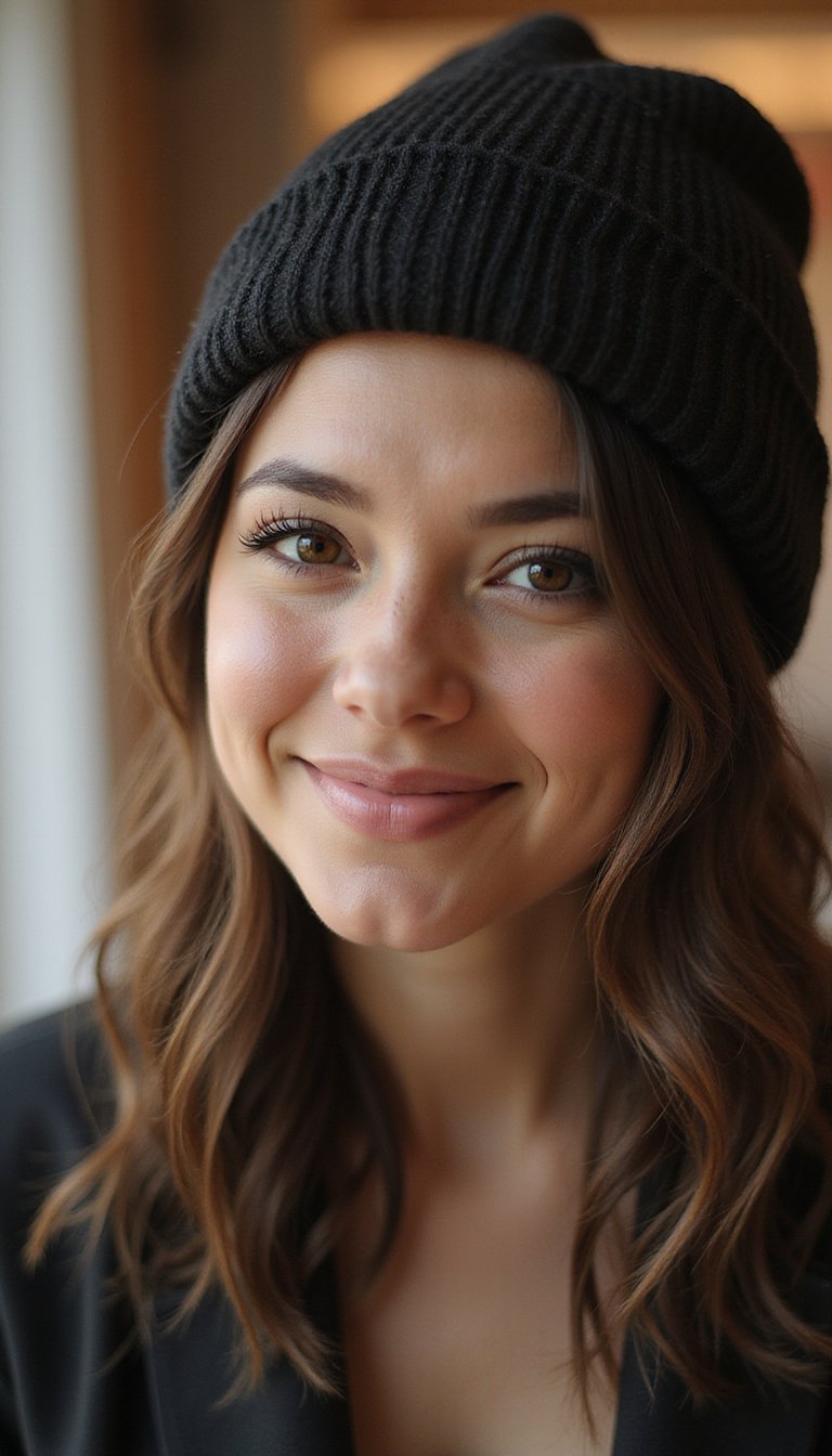 21 Cozy Beanie Friendly Hairstyles 17 Faux Hawk Tuck For An Edgy Beanie Option