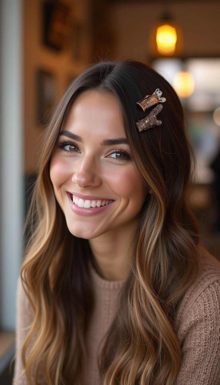 Double Clip Side Sweep For Glam Quick Fix