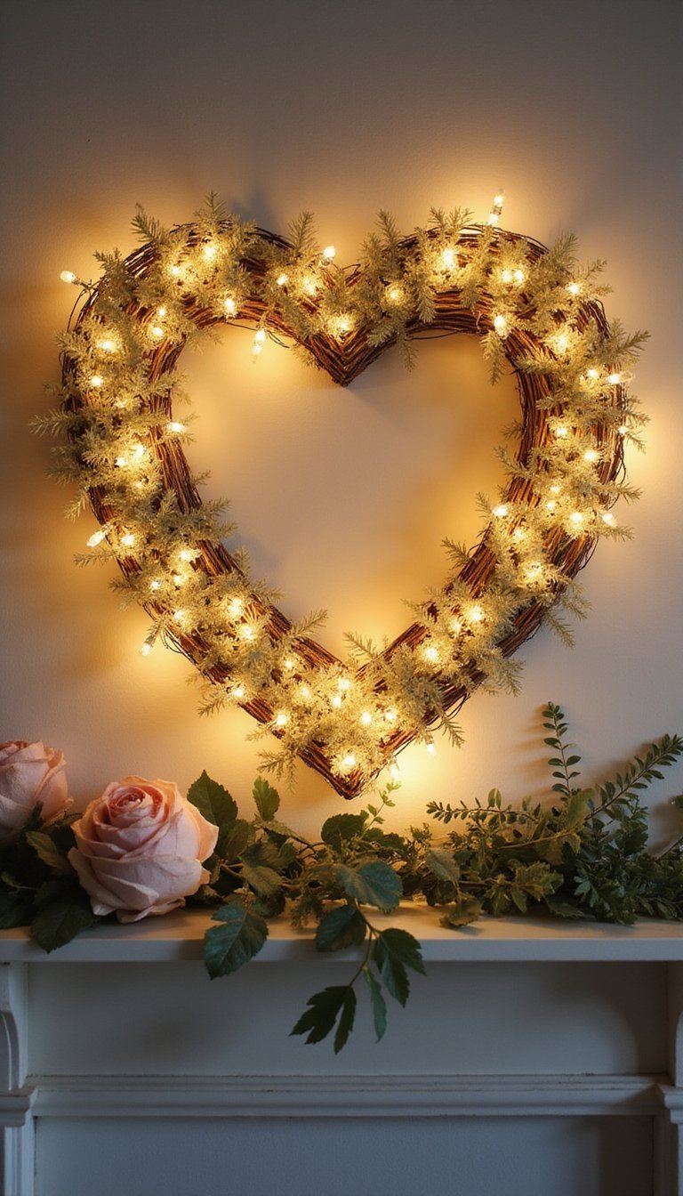 Light-Up Fairy Wreath With Tiny LED Glow