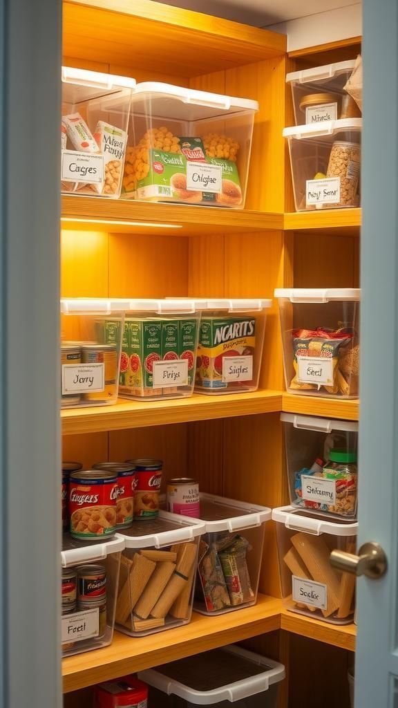 21 Dollar Store DIY Organizers 6 Dollar Bin Stackable Pantry Can Organizer System