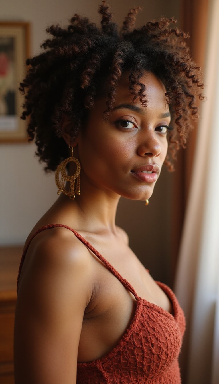 Bantu Knot Out For Tight Springy Curls