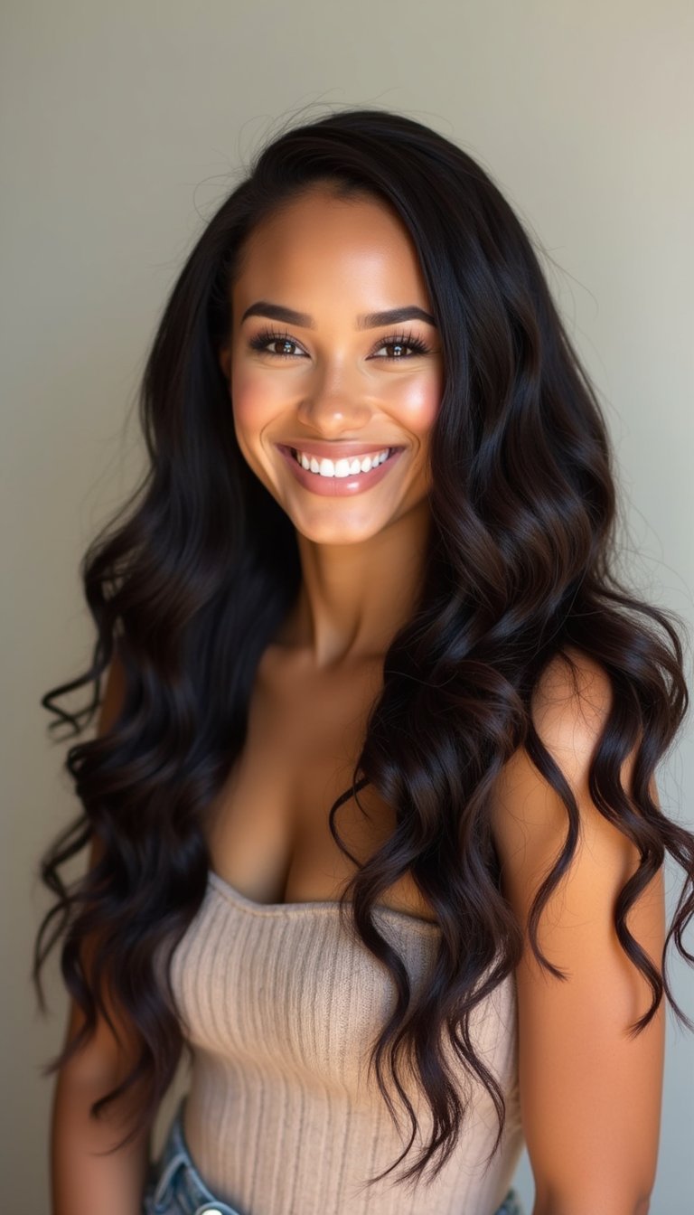 21 Elegant Protective Hairstyles 19 Box Braids With Cascading Curled Ends