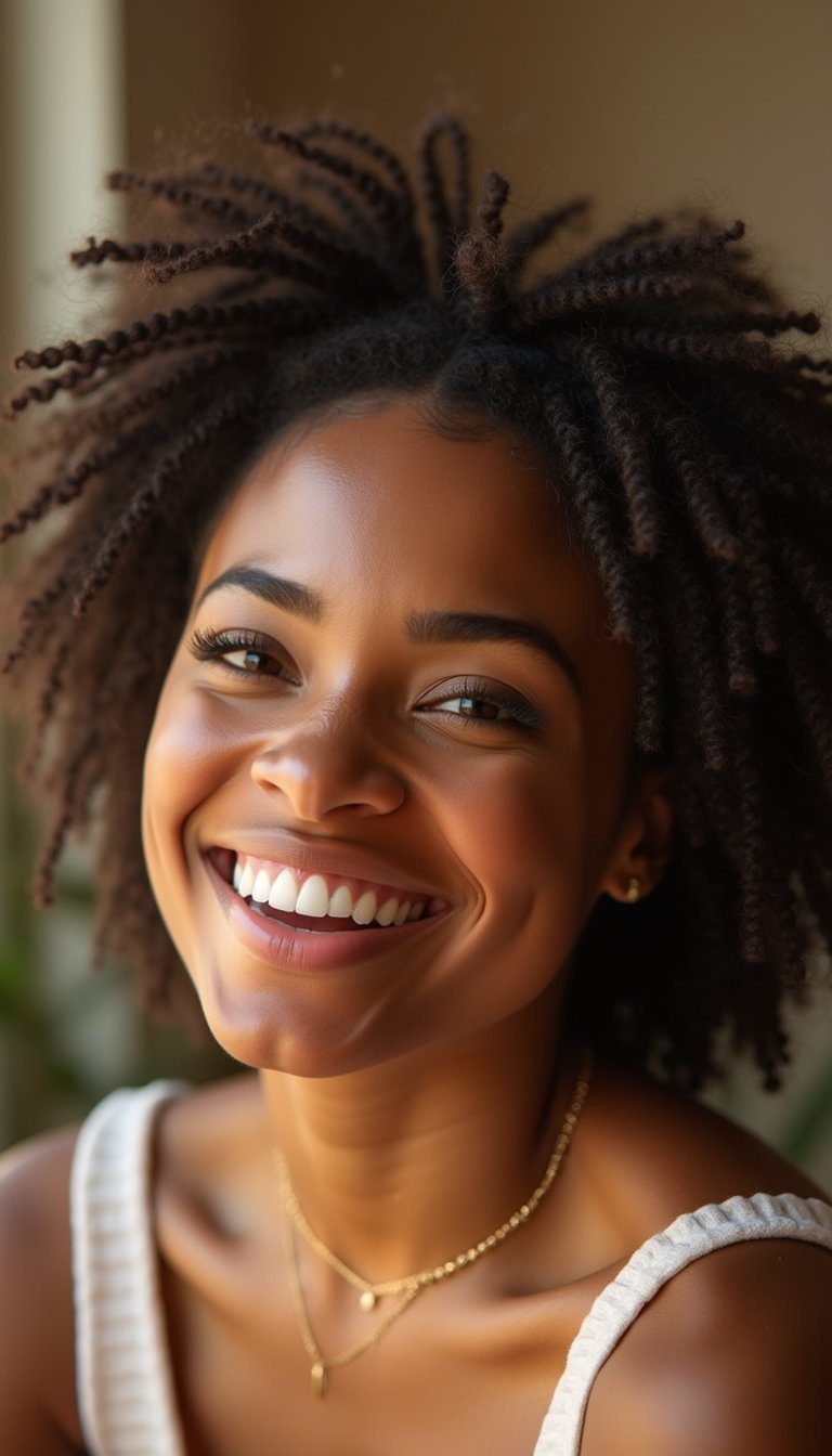 21 Elegant Protective Hairstyles 17 Halo Of Flat Twists Around The Crown