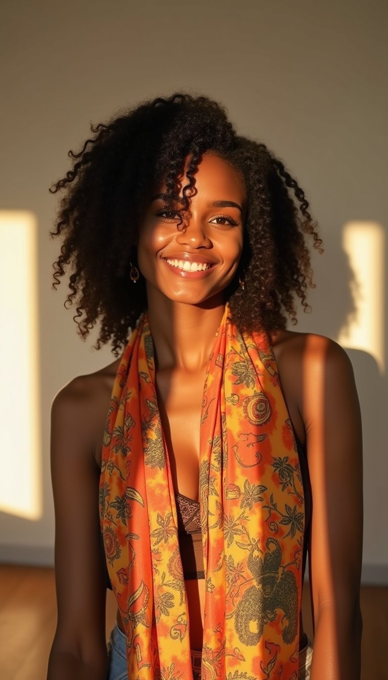 21 Elegant Protective Hairstyles 7 Marley Twists Wrapped In Silk Scarf