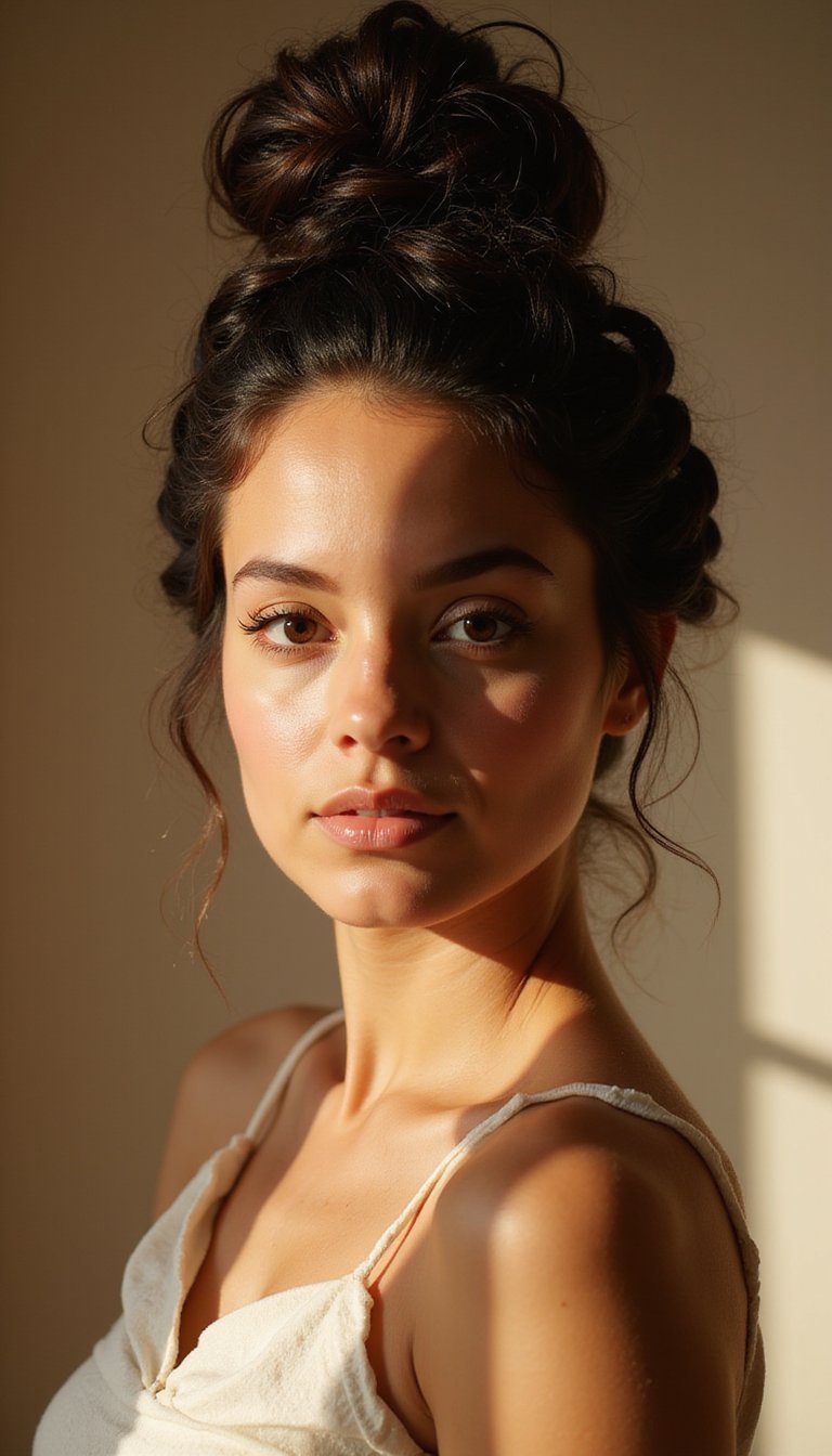 21 Elegant Protective Hairstyles 2 Twisted Halo Updo With Face-Framing Pieces