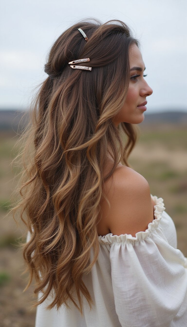 Pinned Back Waves For Windy Winter Walks
