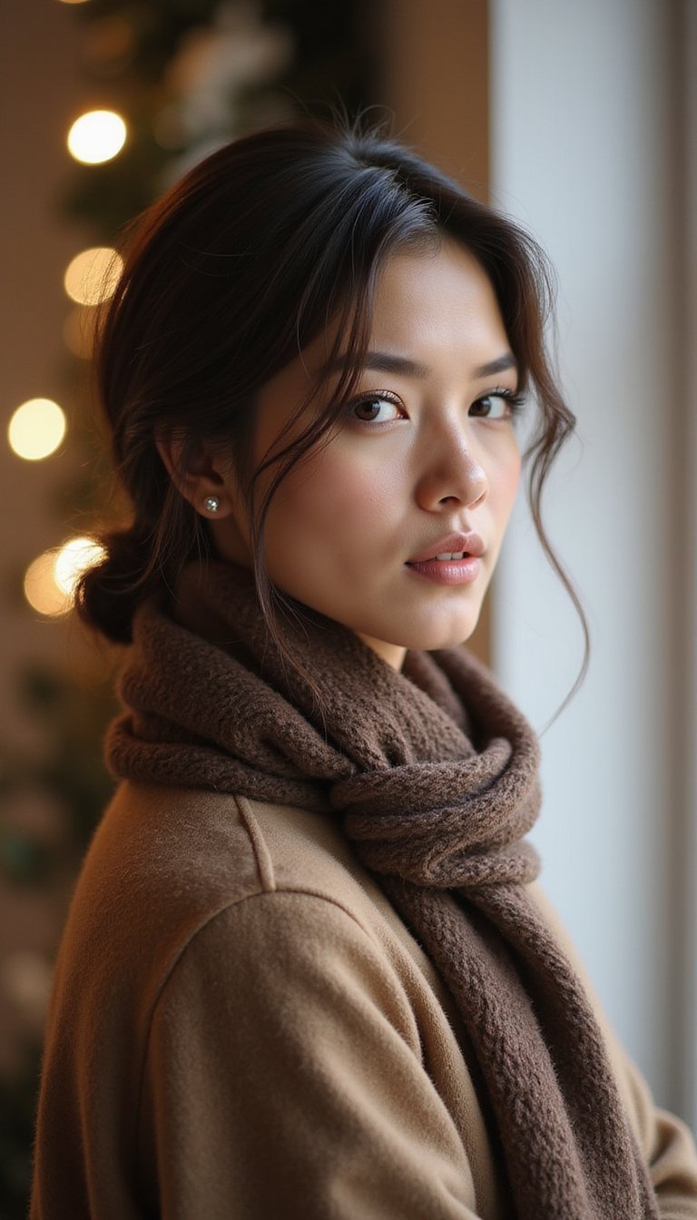 Sleek Low Bun For Cold, Dry Days