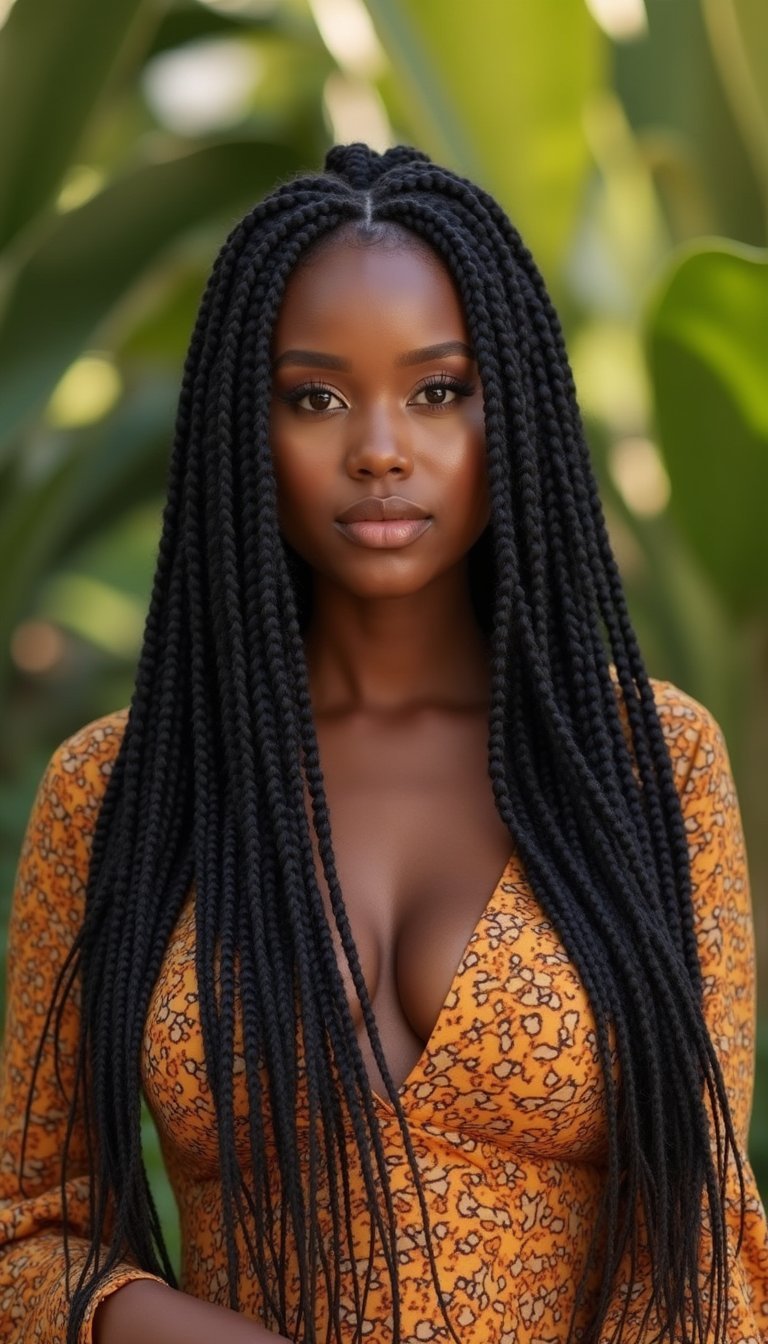 Senegalese Twists Sleek And Lengthening For Elegance