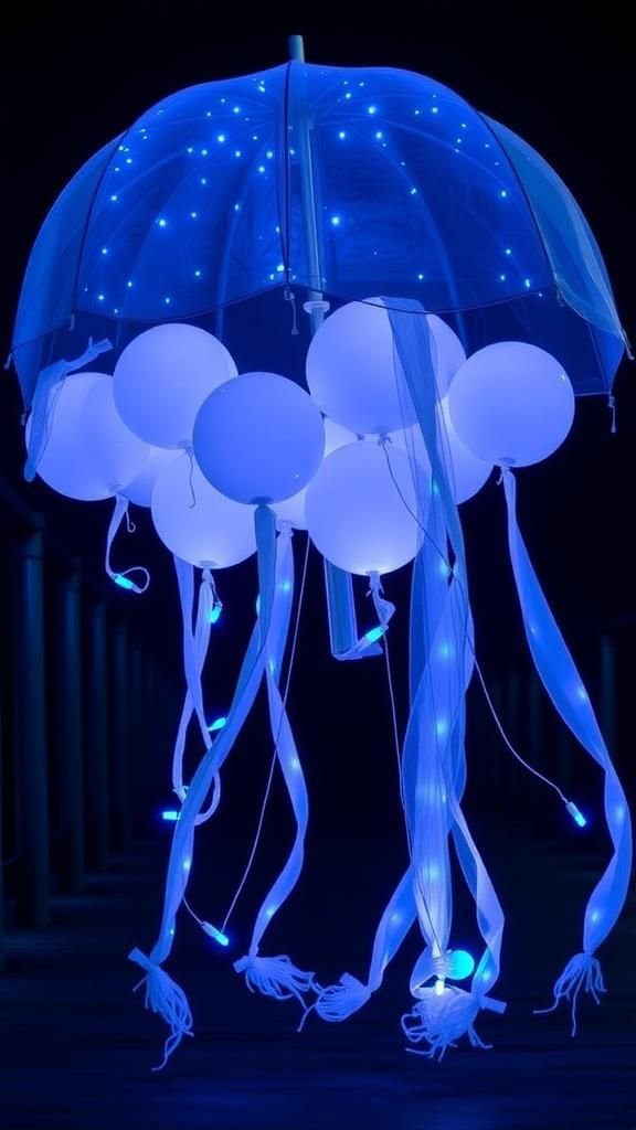 Balloon Jellyfish Costume With LED Tentacles
