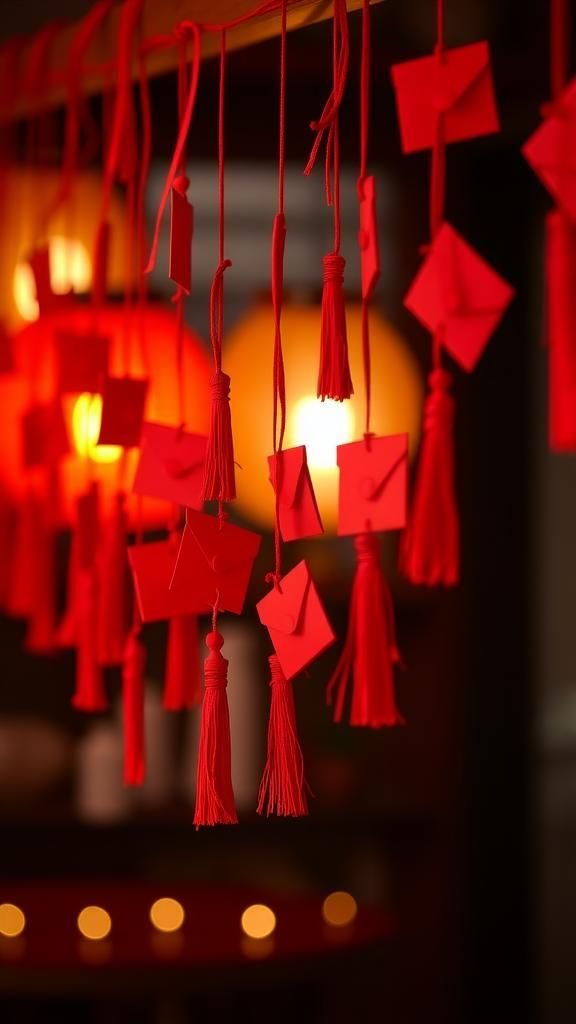Lantern Garland Made From Mini Envelopes Loop
