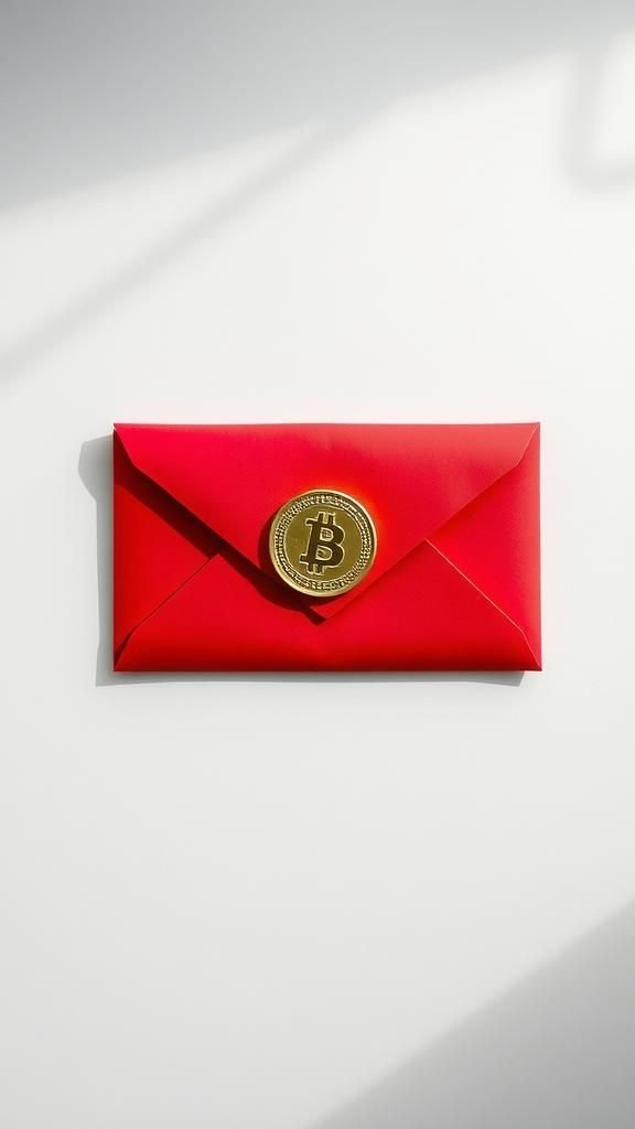 Origami Lucky Coin Envelope In Folded Layers