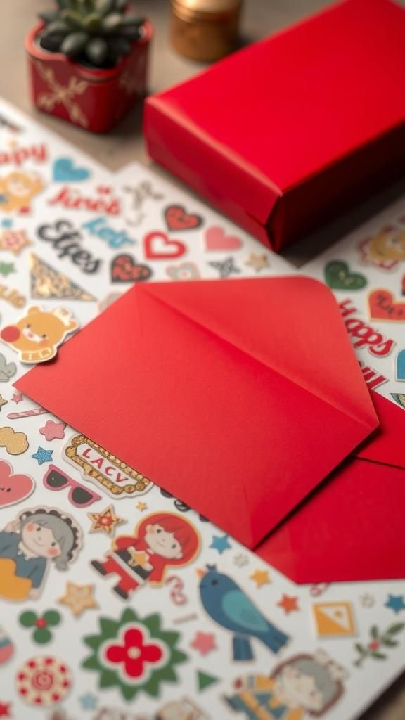 Sticker Kit Envelope For Interactive Gifting Display