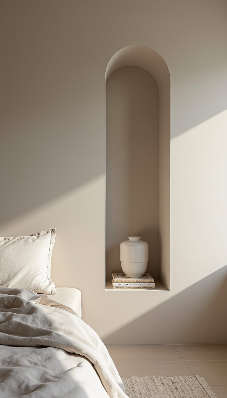 Recessed Shelf Niche For Curated Night Items
