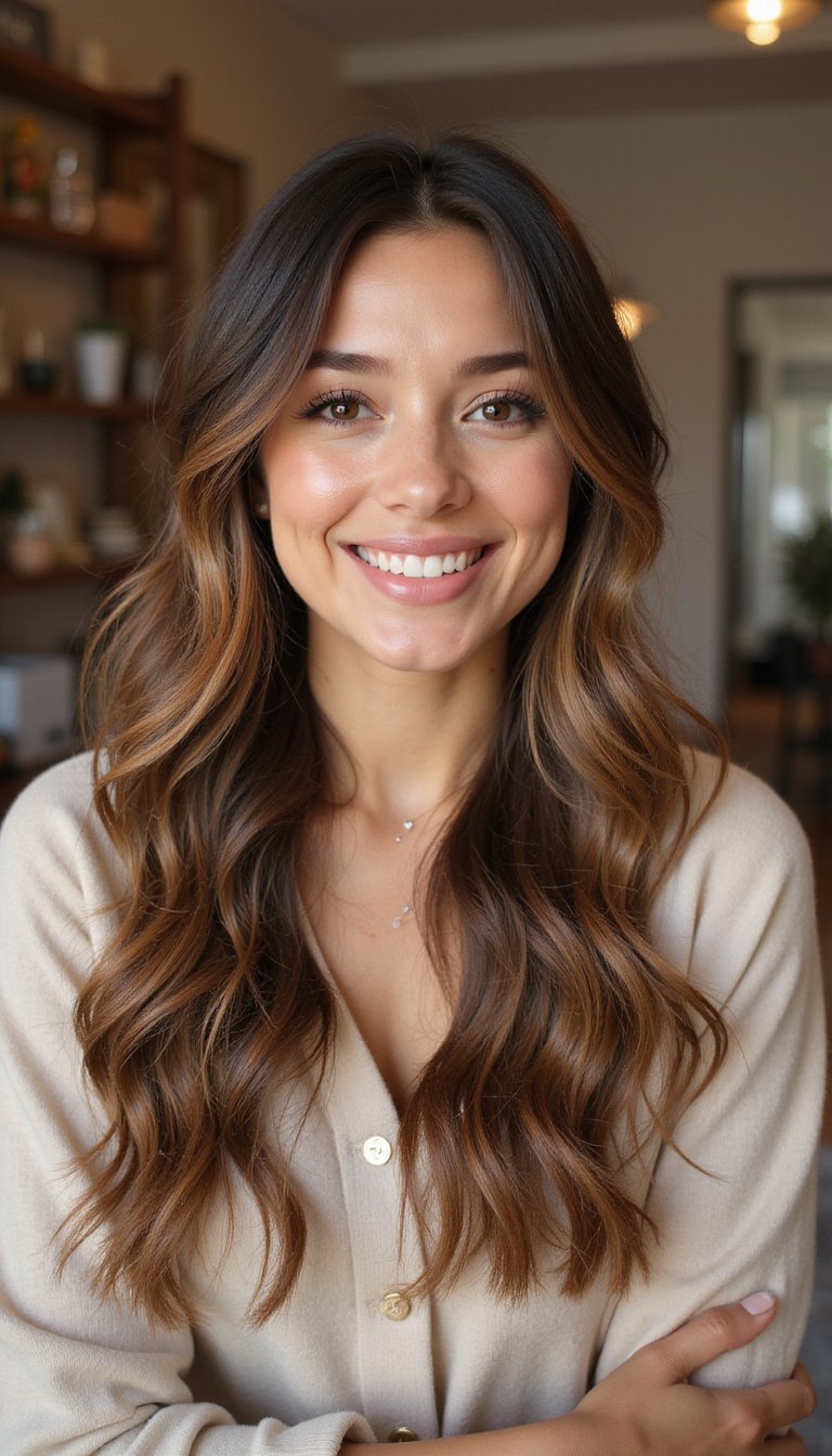 Soft Face-Framing Loose Waves With Volume
