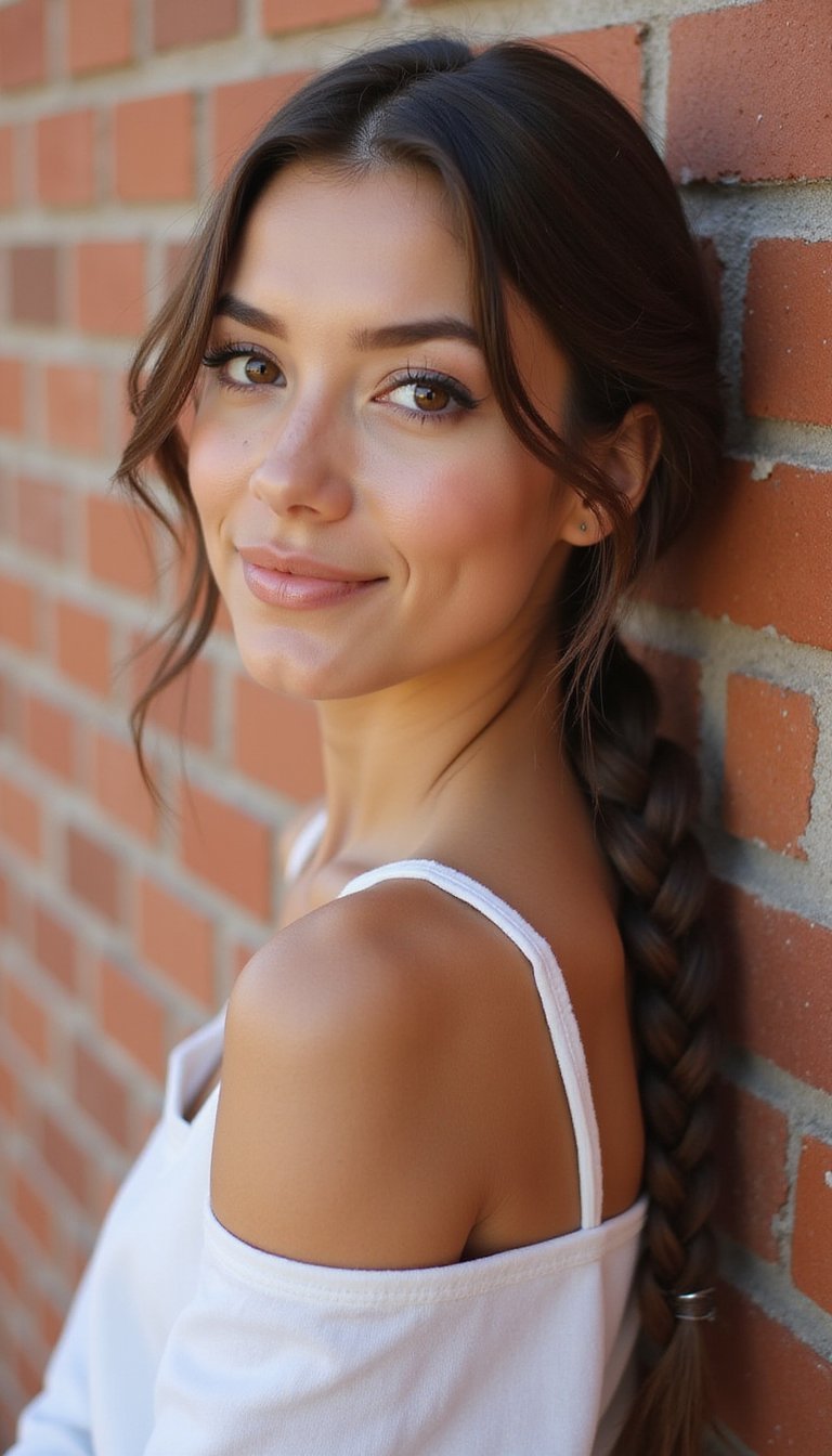 Two Dutch Braids Merged Into A Chic Bun