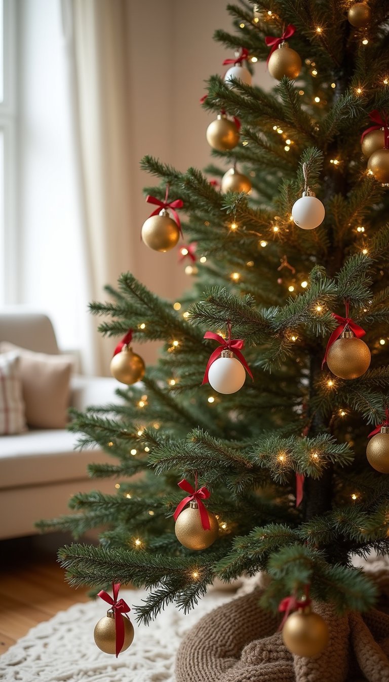 Small Wheat Sheaf Ornaments With Red Ribbon