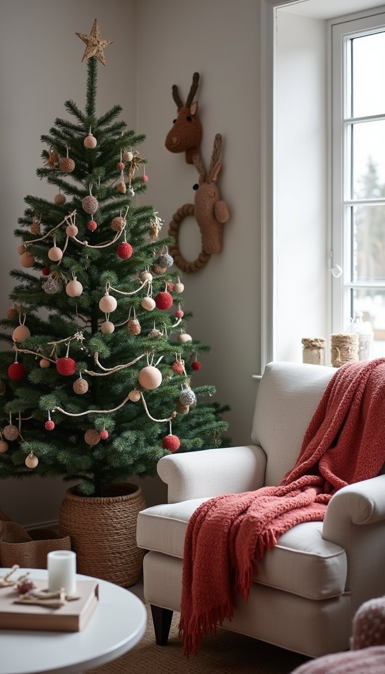 Tiny Twig And Yarn Rustic Ornaments