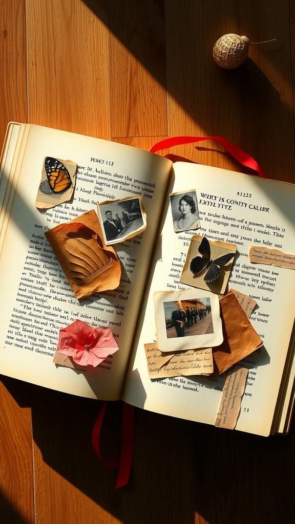 21 Scrap Paper Embellishment Projects 14 Collaged Journal Pages With Layered Paper Motifs