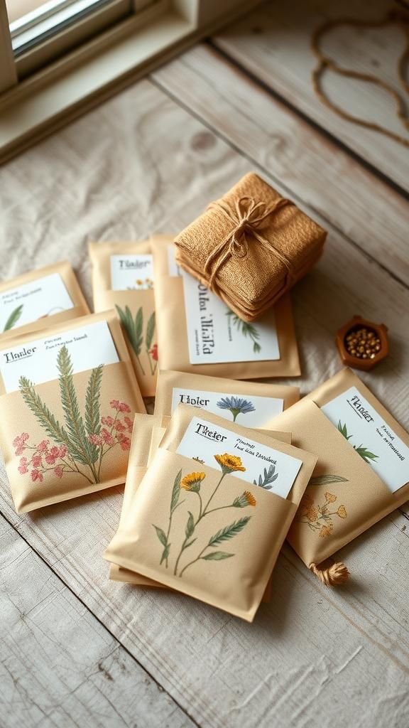 21 Scrap Paper Embellishment Projects 20 Seed Packet Pockets With Illustrated Scrap Covers