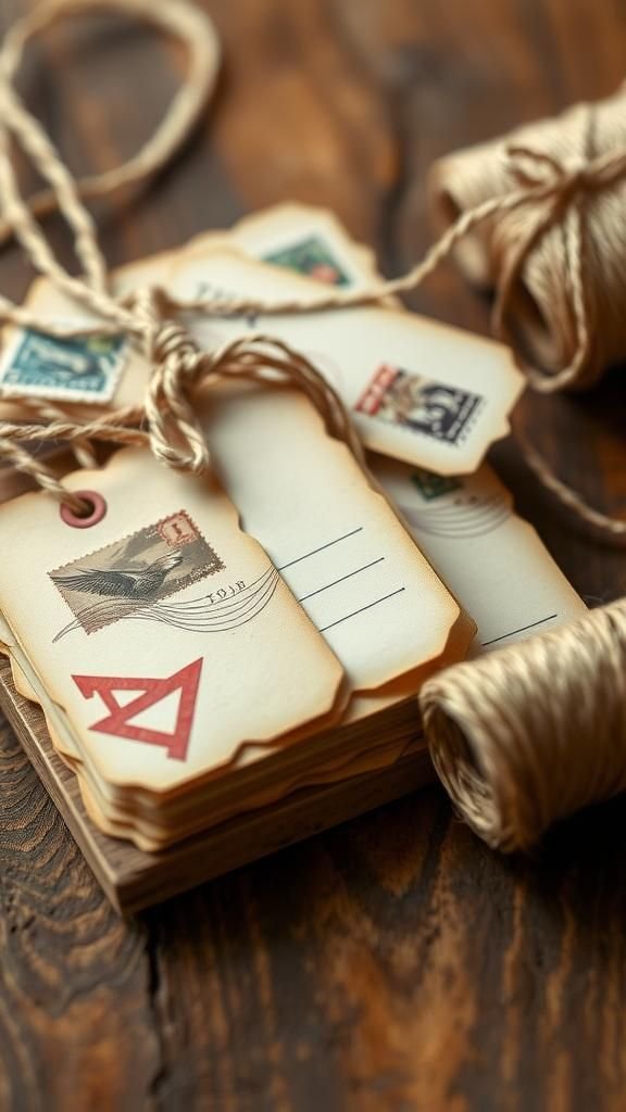 21 Scrap Paper Embellishment Projects 3 Vintage Ephemera Gift Tags With Timeless Charm