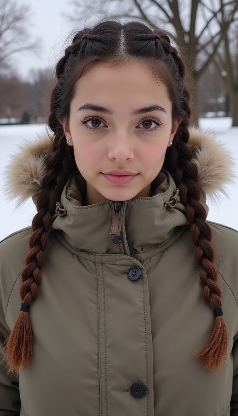 21 Simple Snow Day Hairstyles 6 Dutch Braids With Loose Baby Hairs Showing