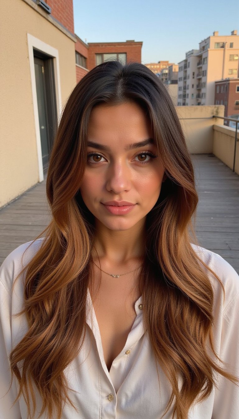 21 Soft Autumn Harvest Hairstyles 20 Shiny Straight Hair With Subtle Autumn Ombre