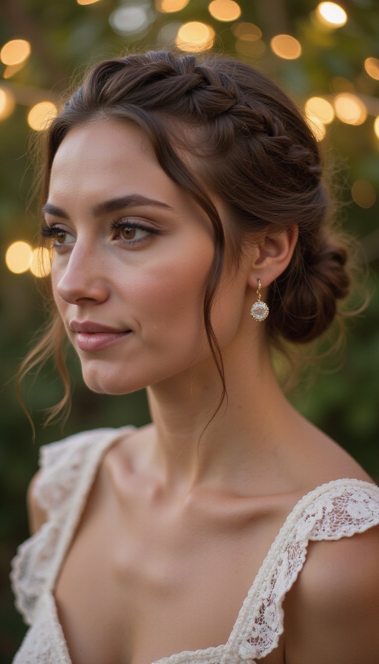 21 Soft Autumn Harvest Hairstyles 21 Soft Textured Updo With Braided Accent Pieces