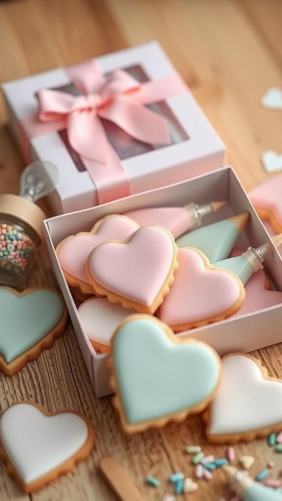 21 Sweet Galentine's Day DIY Gift Crafts 16 Cookie Decorating Mini Kit In Gift Box