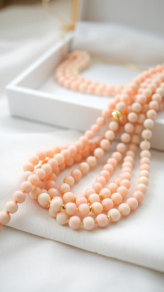 21 Sweet Galentine's Day DIY Gift Crafts 21 Layered Seed Bead Necklace In Pastel Shades
