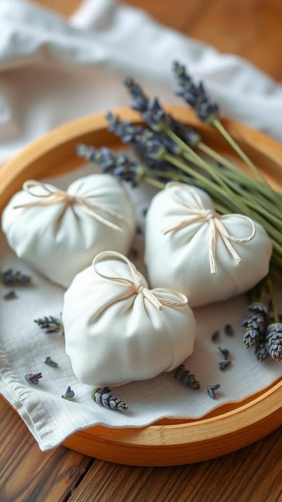 21 Sweet Galentine's Day DIY Gift Crafts 17 Scented Lavender Sachet Heart Pillow Trio