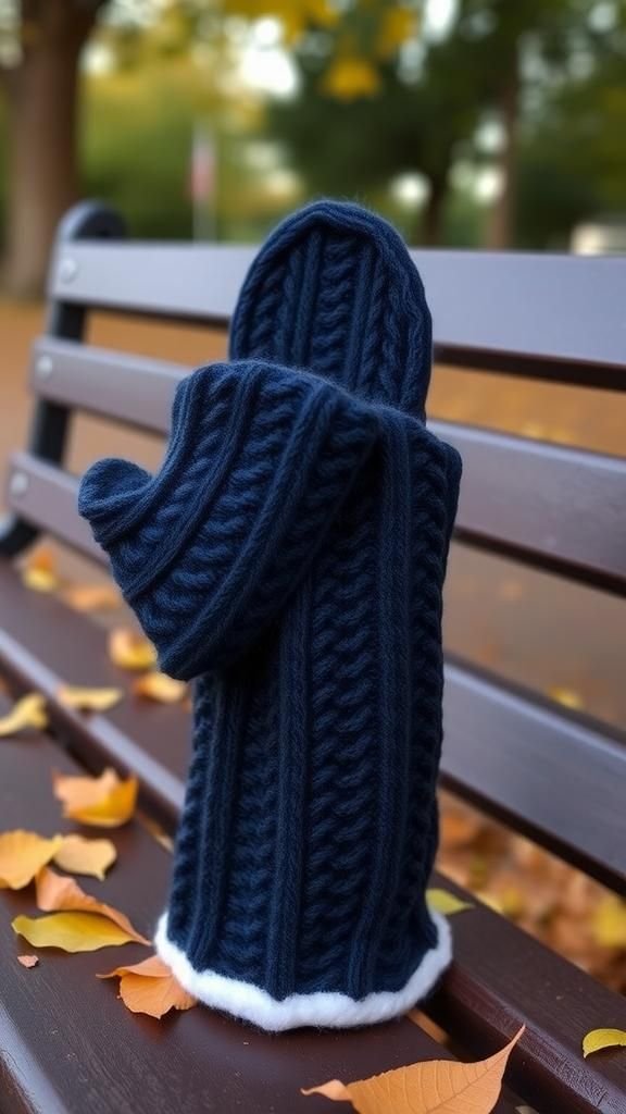 21 Upcycled Sweater Mitten Sewing Projects 6 Convertible Flip-Top Mitten For Versatile Warmth