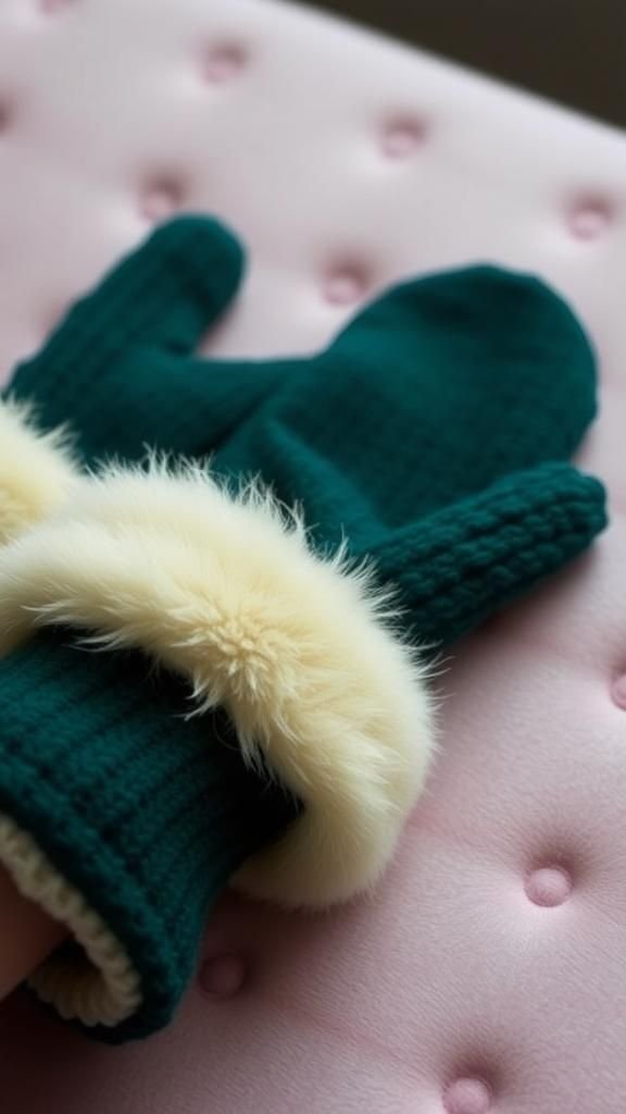 21 Upcycled Sweater Mitten Sewing Projects 3 Luxe Faux Fur Trimmed Upcycled Sweater Mittens