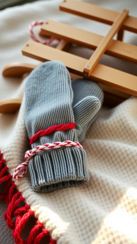 21 Upcycled Sweater Mitten Sewing Projects 10 Nordic Inspired Braided Trim Mittens With Contrast