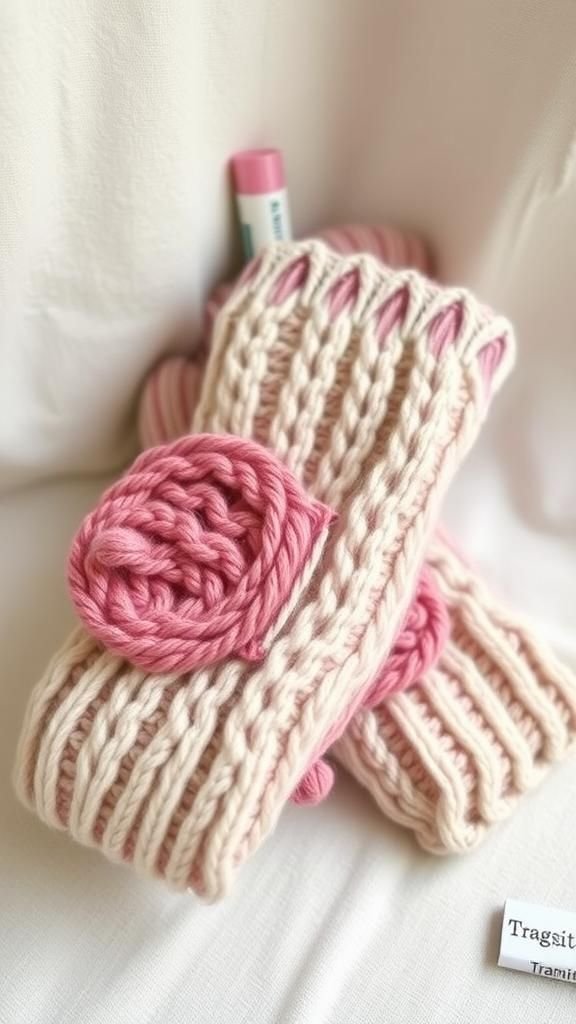 21 Upcycled Sweater Mitten Sewing Projects 9 Textured Patch Pocket Mittens With Handy Storage