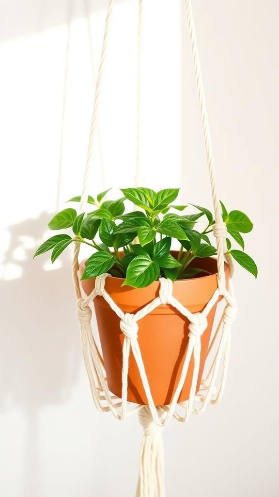 21 Boho Macrame Plant Hanger Tutorials 20 Hanger with built-in drainage-friendly cradle