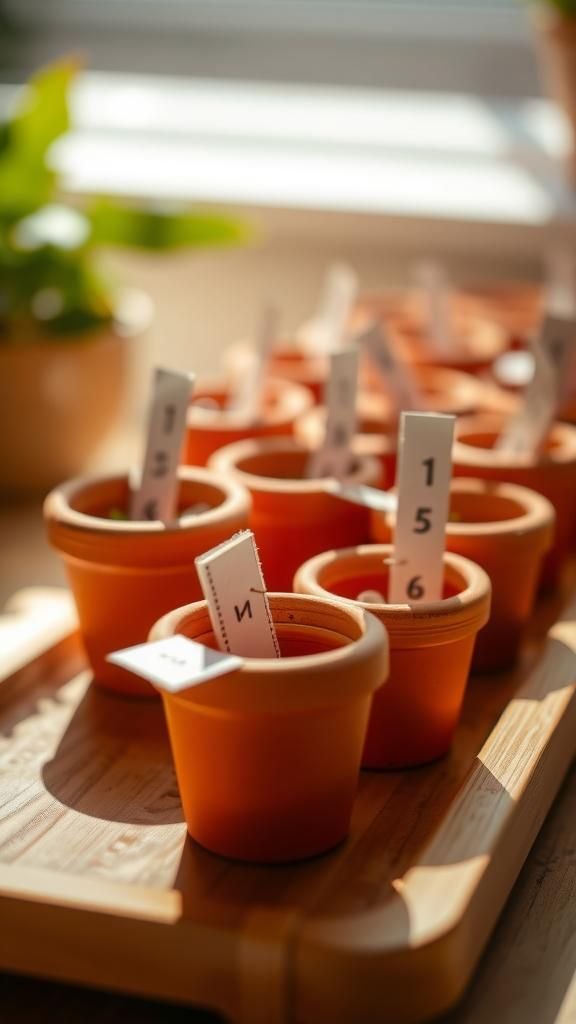 21 DIY Advent Calendar Craft Ideas 5 Tiny terracotta pot countdown with earthy charm