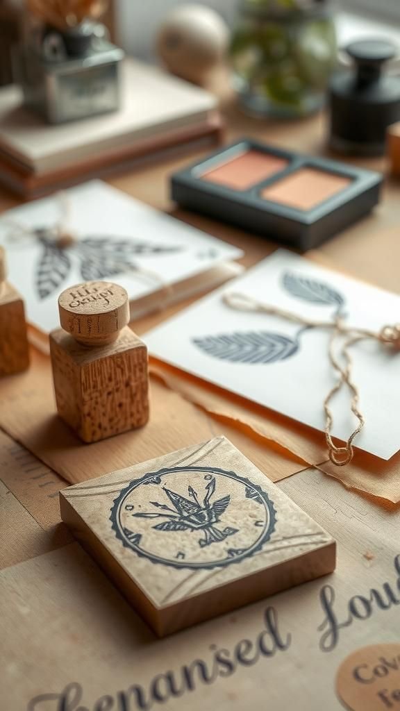21 DIY Wine Cork Crafts 15 A playful cork stamp for crafting cards