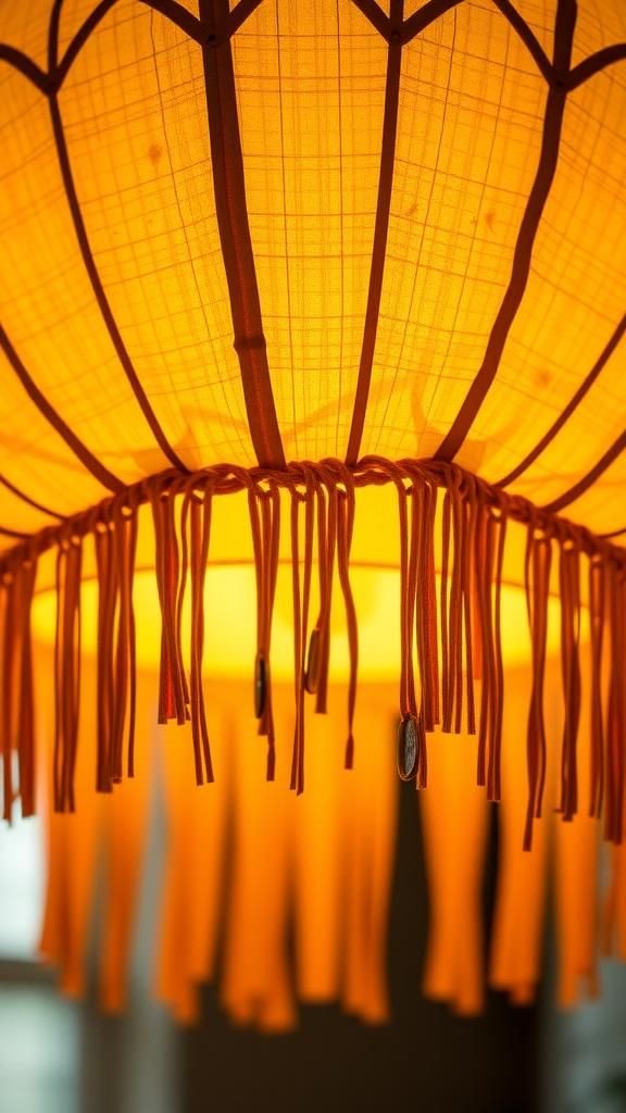 Coin-and-knot tassel lantern with nostalgic charms