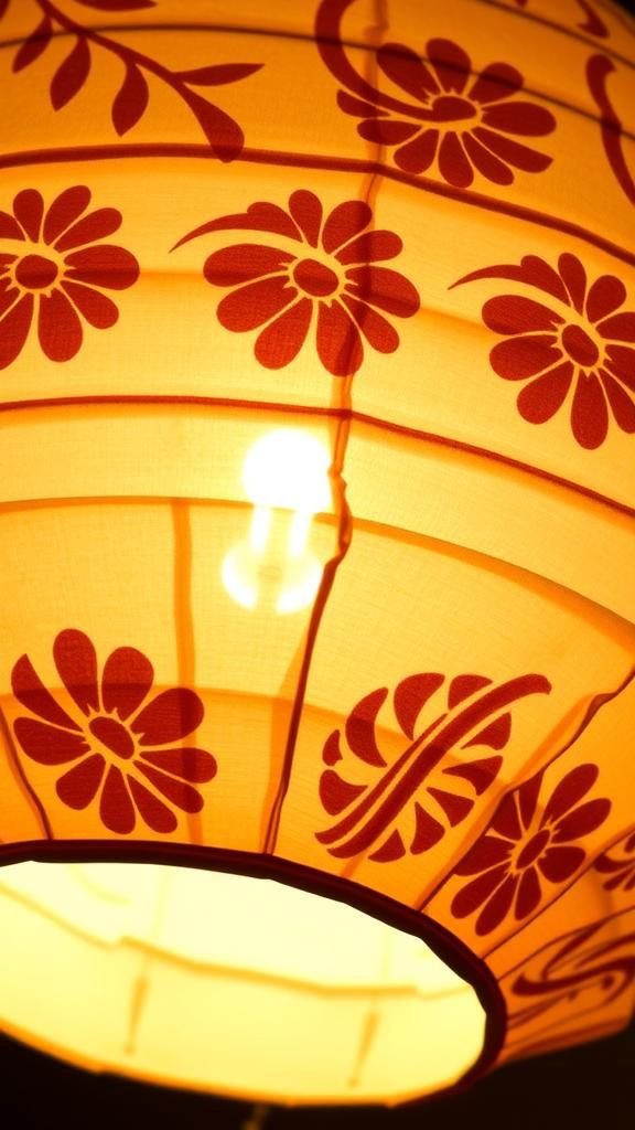 Embossed-pattern lantern with tactile raised details