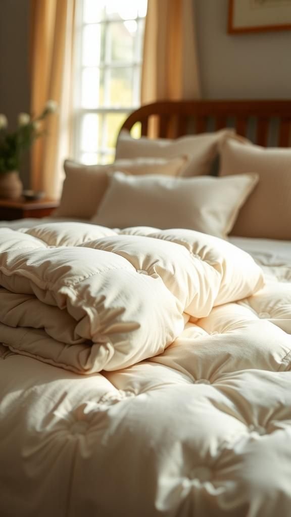 21 No Knit Chunky Blanket DIY Projects 15 Chunky quilted blanket from thick fabric strips