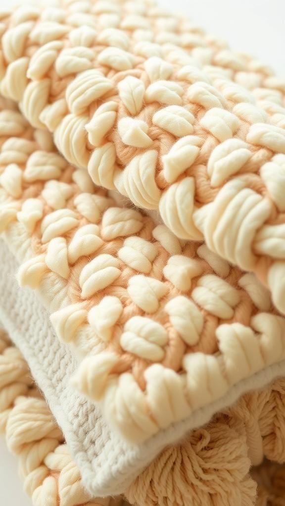 21 No Knit Chunky Blanket DIY Projects 9 Rya knot tufted chunky blanket style