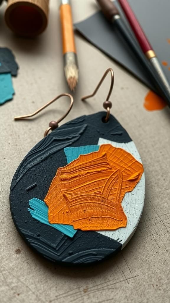 Abstract painterly slabs with bold brushlike marks